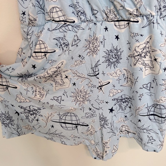 Meundies Romper, Full Moon print by Girl Knew York, Small - Picture 6 of 10